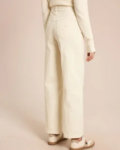 Color Denim weites Bein