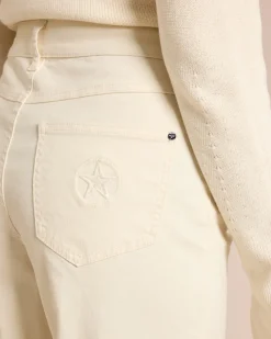 Color Denim weites Bein