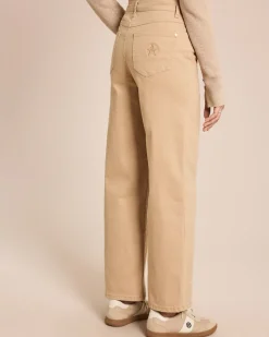 Color Denim weites Bein