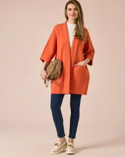 Cosy Cardigan mit 3/4-Ärmeln
