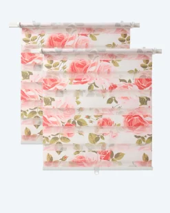 Day & Night Rollo "Englische Rose", 2tlg.