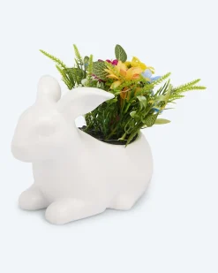 Deko-Häschen mit LED-Blumen
