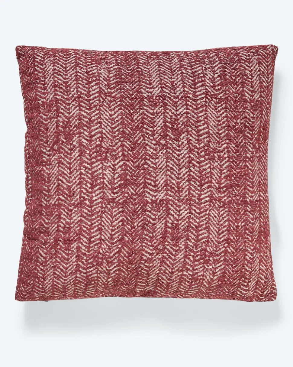 Dekokissen aus Chenille-Jacquard