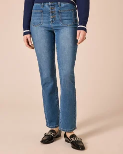 Denim mit aufgesetzten Taschen