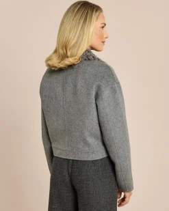Doubleface Jacke Shearling Kragen