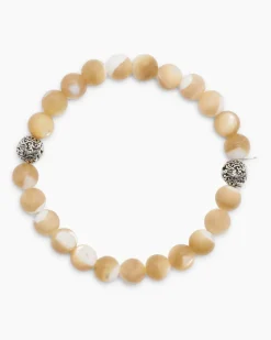 Edelstein-Armband mit Silber-Beads