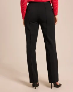 Elegante Hose mit Logo-Bund und Biese