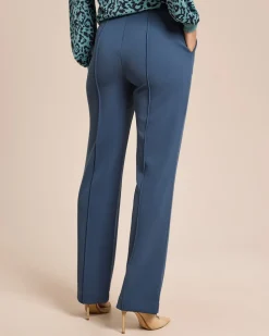 Elegante Hose mit Logo-Bund und Biese