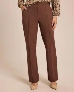Elegante Hose mit Logo-Bund und Biese