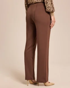 Elegante Hose mit Logo-Bund und Biese