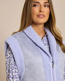 Faux Sherling Weste wendbar
