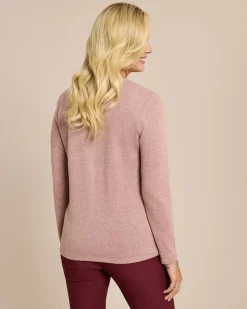 Feinstrick Shirt mit Druck & Strass