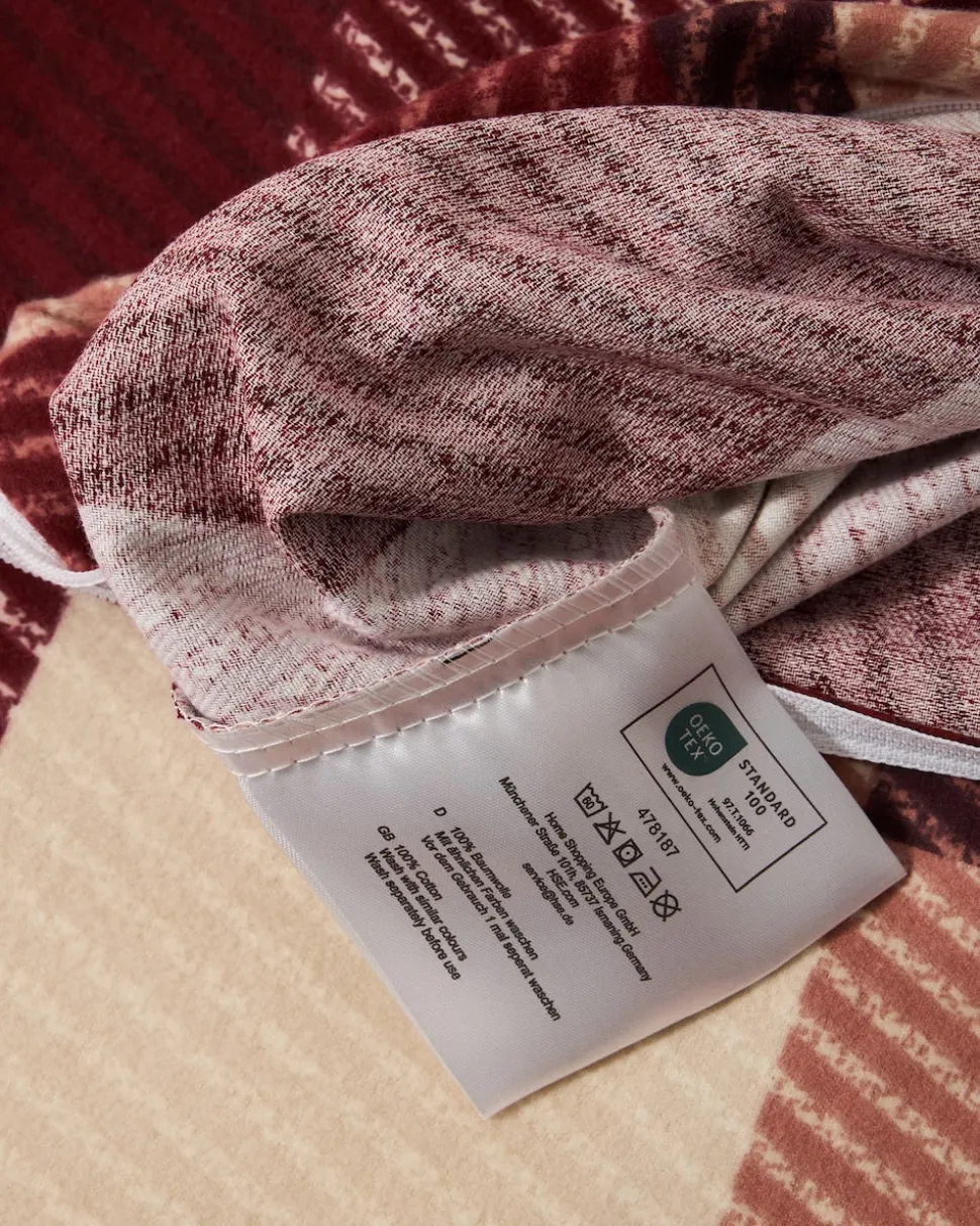 Flanell-Twill-Bettwäsche "Karo", 3tlg.