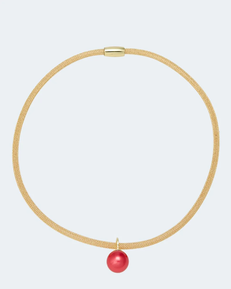Flechtcollier mit MK-Perle 14 mm