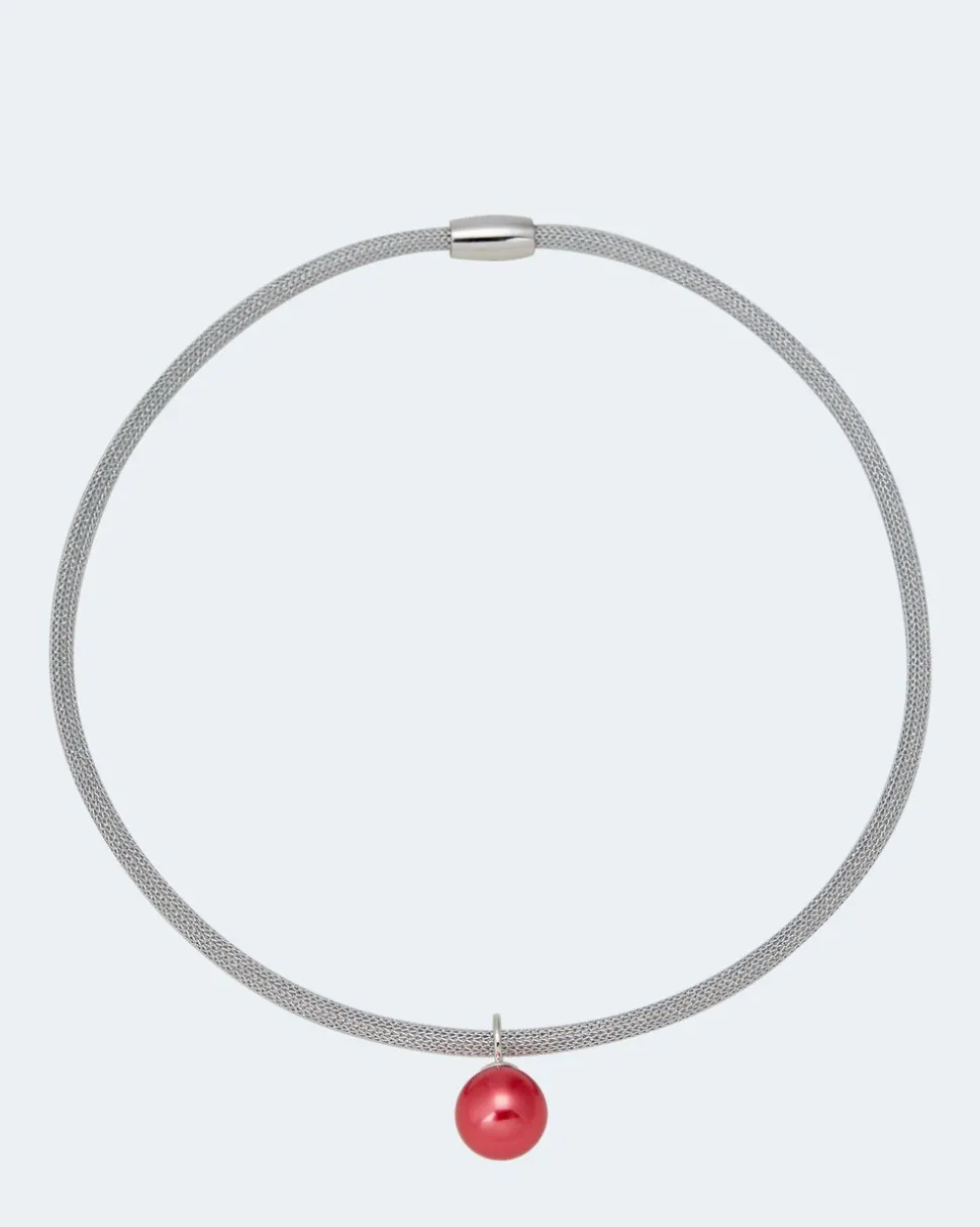 Flechtcollier mit MK-Perle 14 mm