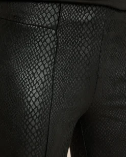 Gerade Schlupfhose mit Animal Print