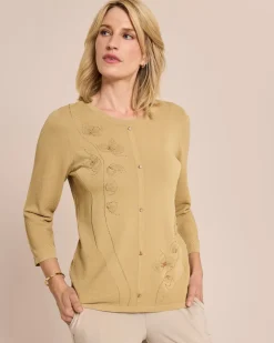 Glow Pullover Cardigan Optik