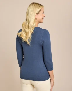 Glow Pullover Mesh-Ausschnitt