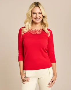 Glow Pullover Mesh-Ausschnitt