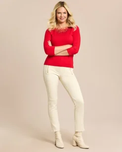 Glow Pullover Mesh-Ausschnitt