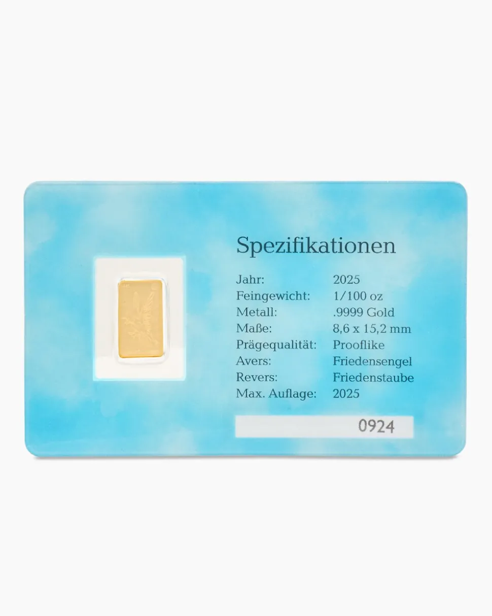 Goldbarren Friedensengel 2025