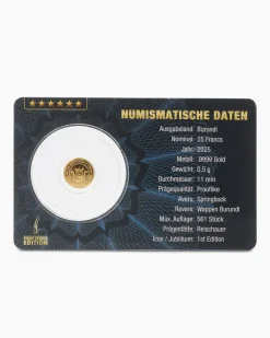Goldmünze Springbock