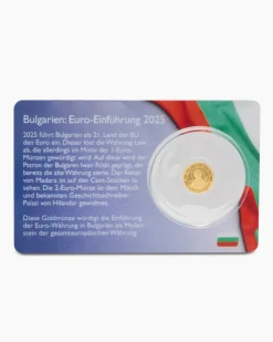 Gold Obsoletprägung Euro Bulgarien