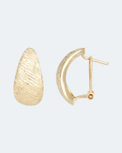 Halbcreolen in Gold 585