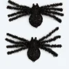 2 Halloween LED-Deko-Spinnen
