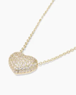 Herz-Collier mit Zirkonia