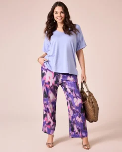 Hose mit Batik-Druck