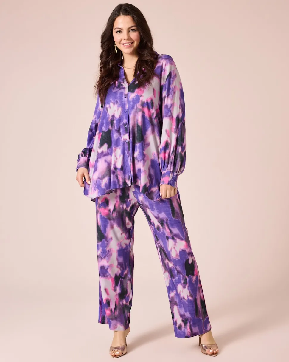 Hose mit Batik-Druck