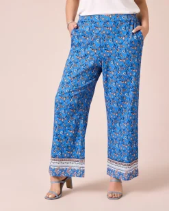 Hose mit floralem Druck