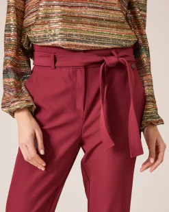 7/8-Hose mit Gürtel