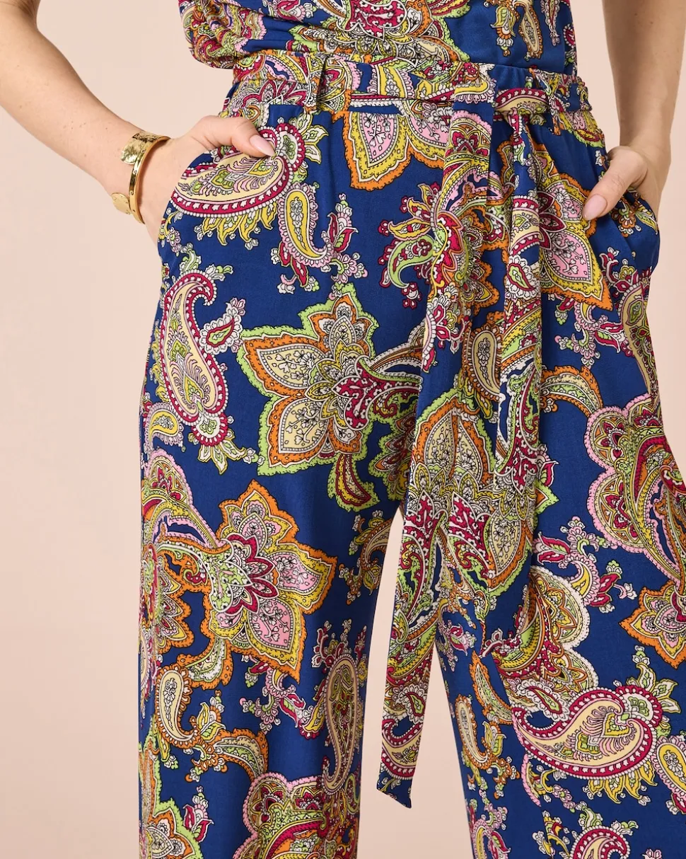Hose mit Paisley-Druck