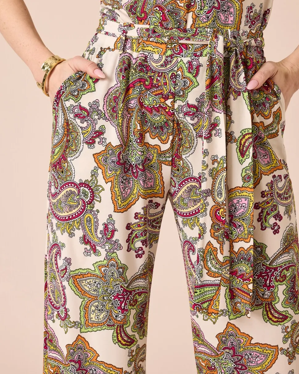 Hose mit Paisley-Druck