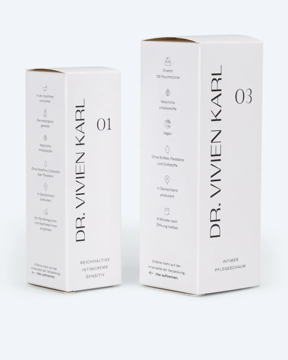 Intimcreme und Pflegeschaum, 2tlg.