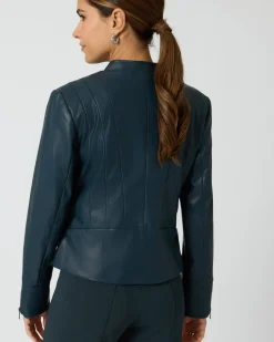 Jacke aus Lederimitat