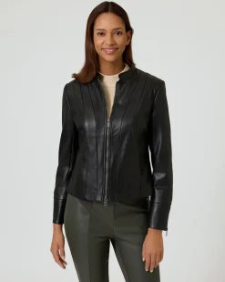 Jacke aus Lederimitat