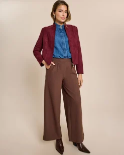 Jacke aus Veloursimitat