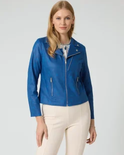 Jacke aus Velourslederimitat