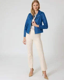 Jacke aus Velourslederimitat