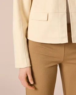 Jacke im Velours-Look