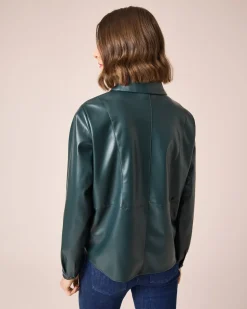Jacke in Leder-Optik