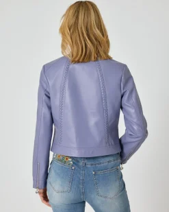 Jacke in Leder-Optik