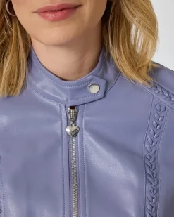 Jacke in Leder-Optik