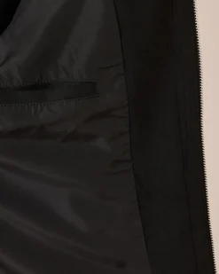 Jacke in Veloursleder-Optik