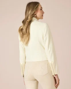 Jacke in Veloursleder-Optik