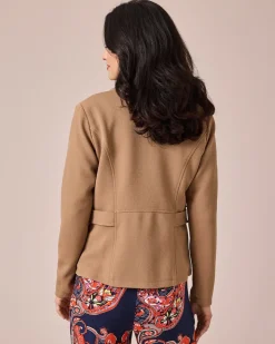 Jacke in Waffelstruktur