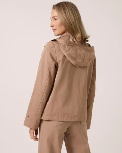 Jacke mit abnehmbarer Kapuze